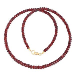 MINED GARNET IN CANADA LONG NECKLACE